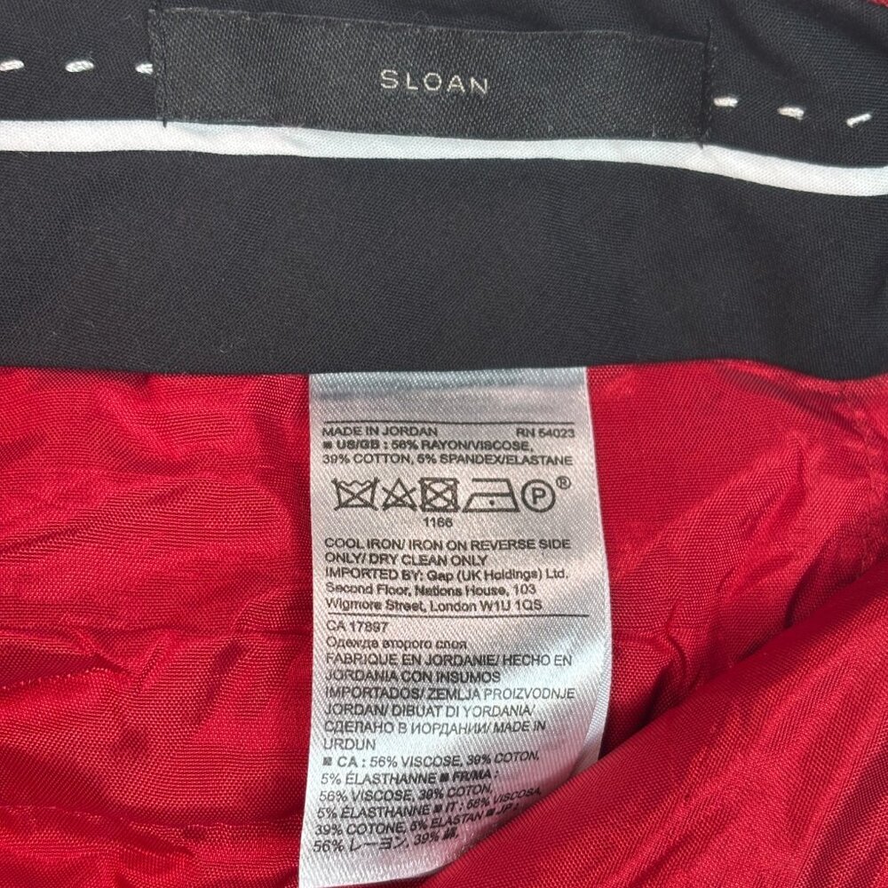 Banana Republic Dress‎ Chino Pants 6 Red Sloan Skinny Ankle Stretch Mid-Rise - Picture 8 of 8